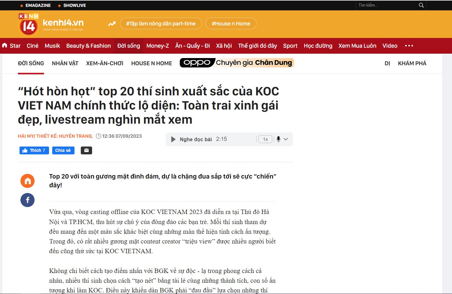 “Hót hòn họt” top 20 thí sinh xuất sắc của KOC VIET NAM chính thức lộ diện