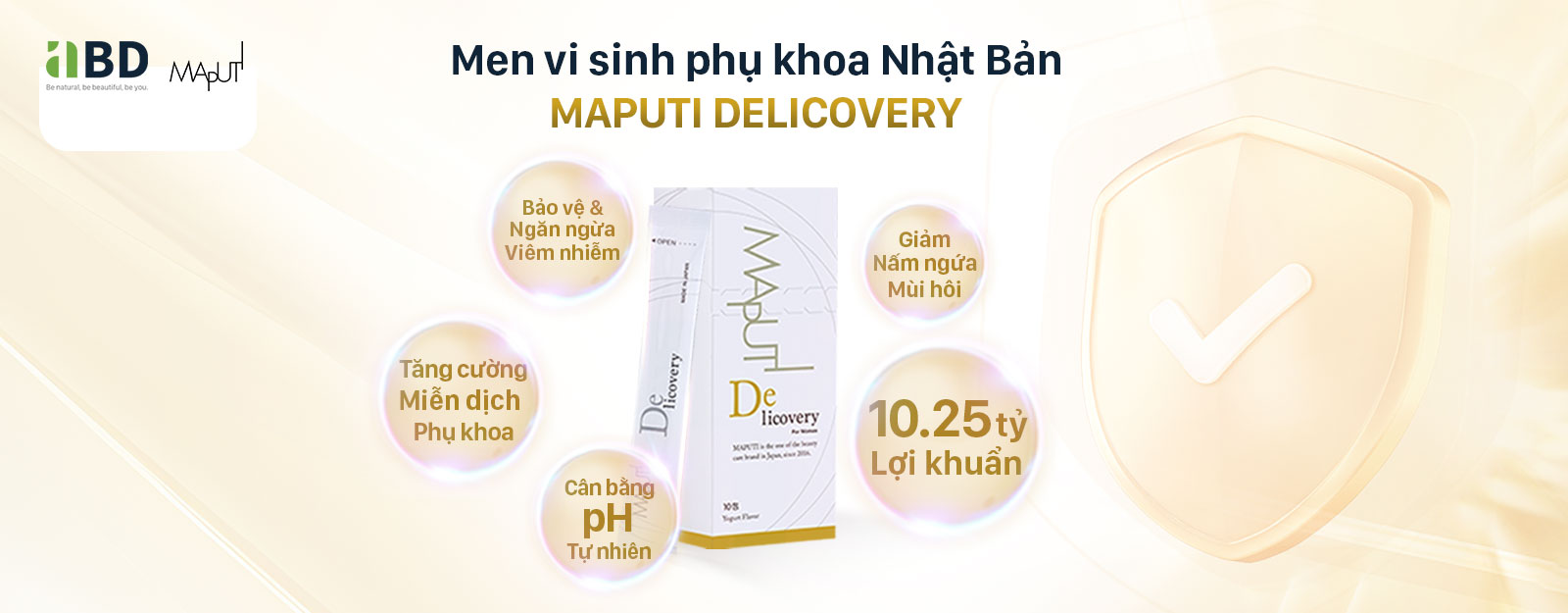 Men vi sinh phụ khoa Maputi Delicovery (1 hộp/ 10 gói)